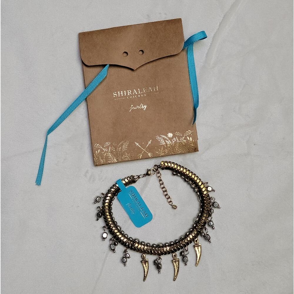 NWT Shiraleah Livia Gold and Silver Dagger Anklet Ankle Bracelet - Picture 5 of 6